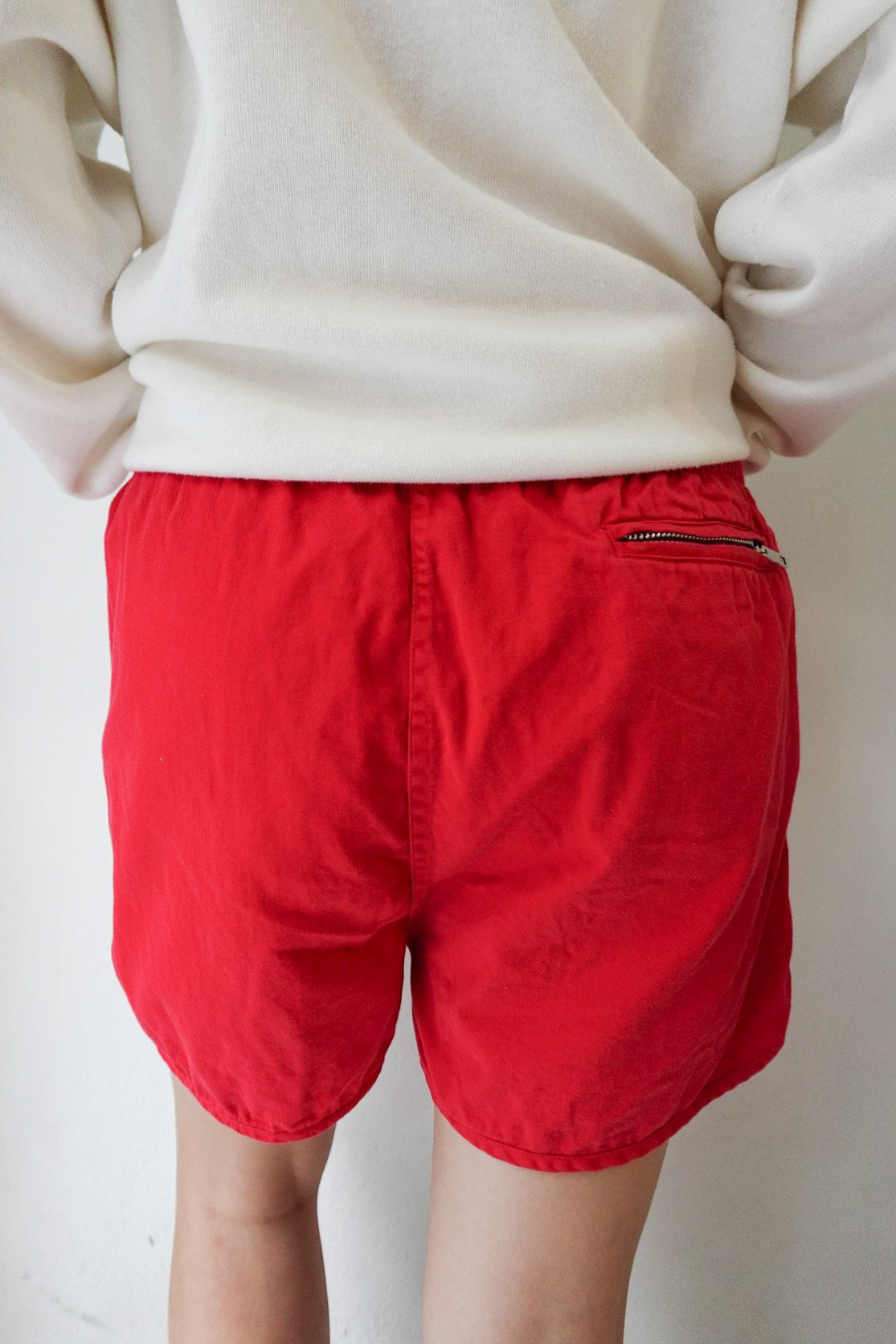 80’s RED SPORTY SHORTS